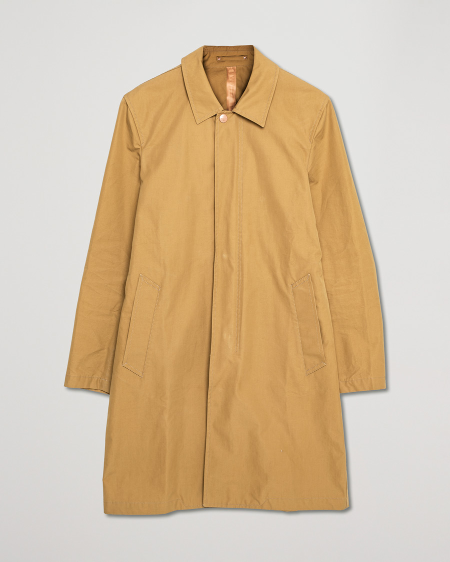 Herren | Jacken | Pre-owned | Private White V.C. Unlined Cotton Ventile Mac Coat 3.0 Mustard