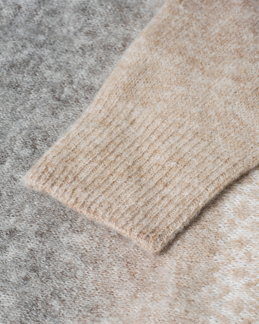 Herren | Pullover | Pre-owned | Altea Norwegian Jacquard Alpaca Sweater Beige