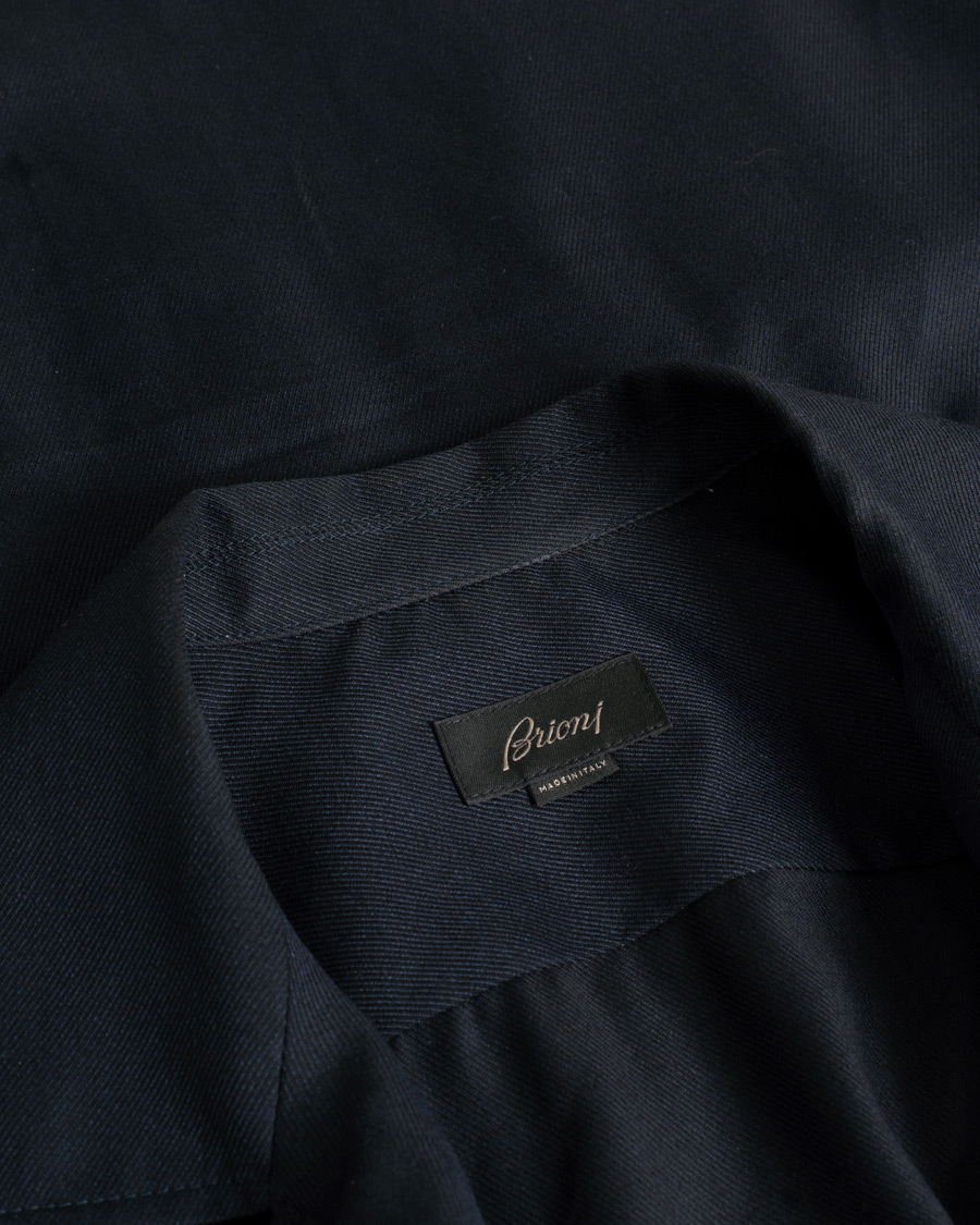 Herren | Jacken | Pre-owned | Brioni Light Wool Sahariana Navy