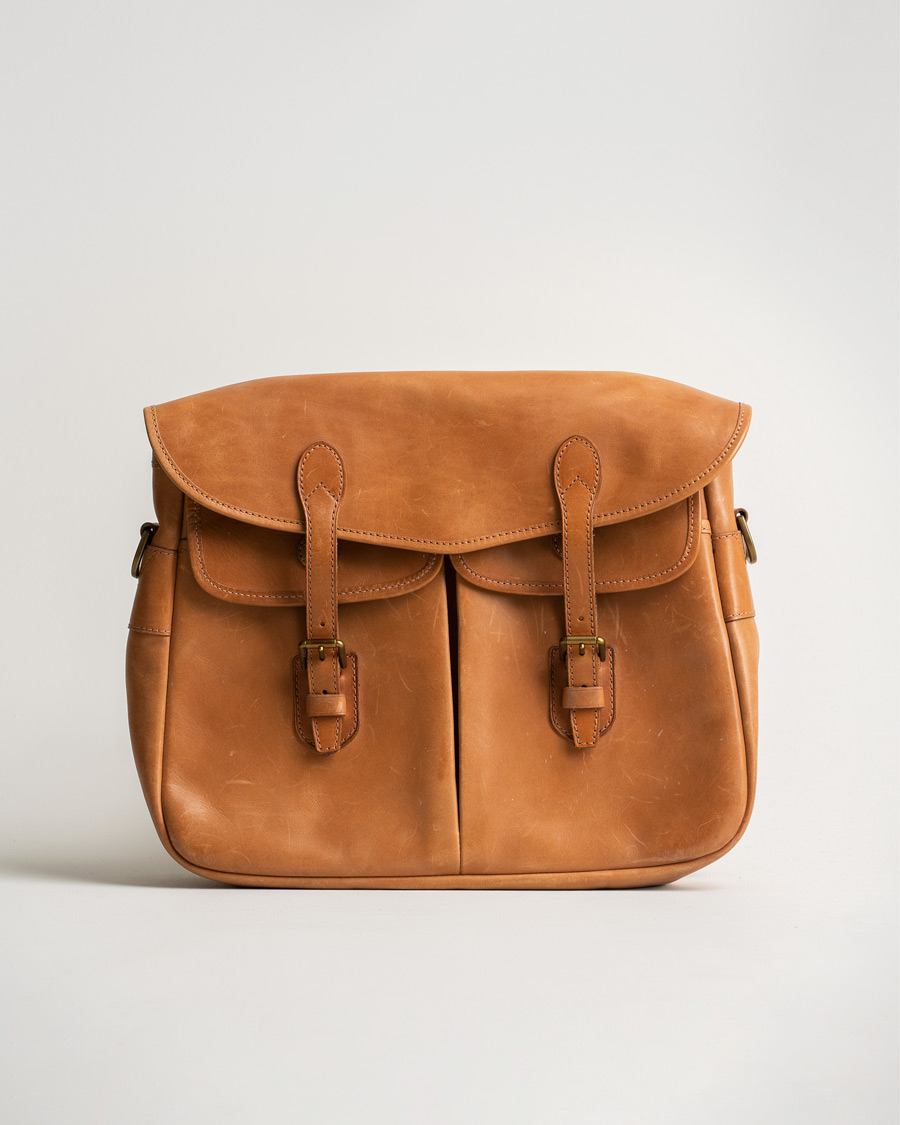 Herren | Polo Ralph Lauren Leather Duffle Bag Natural | Pre-owned | Polo Ralph Lauren Leather Duffle Bag Natural