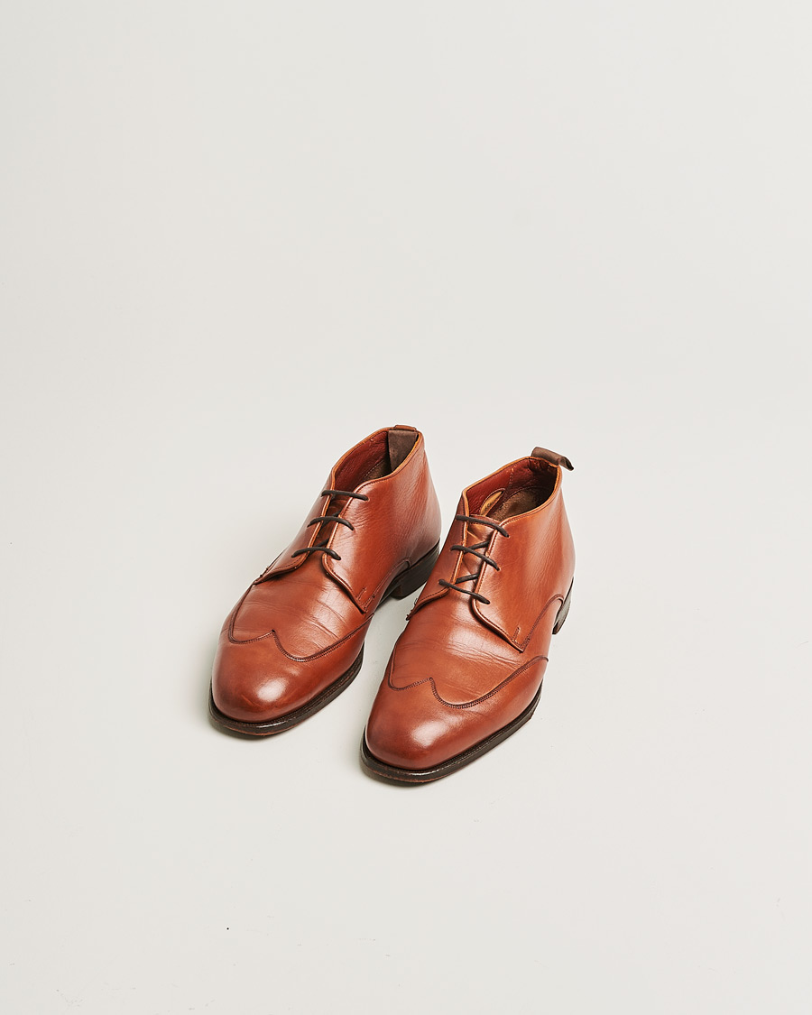 Herren | Pre-owned Schuhe | Pre-owned | Grenson Chukka Boot Cognac UK6,5 - EU40,5