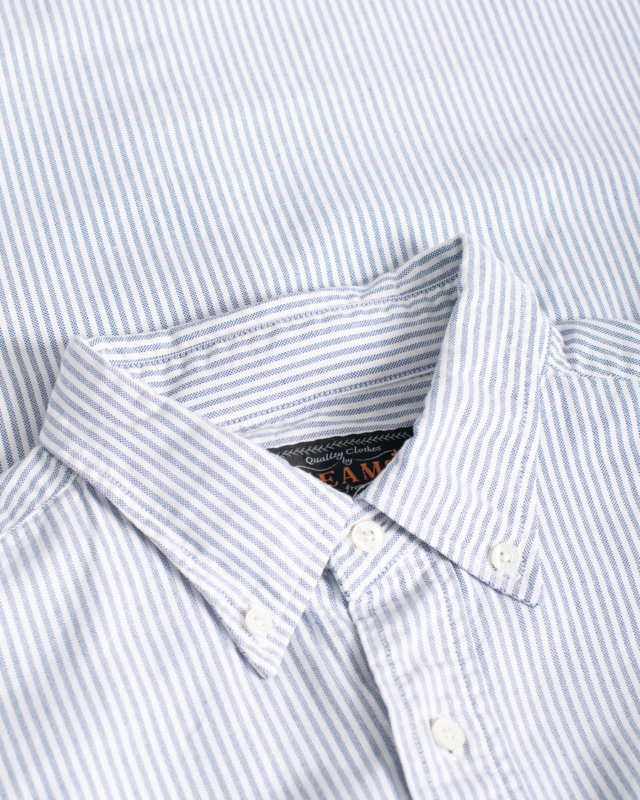 Herren | Hemden | Pre-owned | BEAMS PLUS Oxford Button Down Shirt Blue Stripe