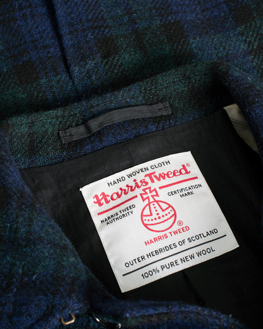 Herren | Jacken | Pre-owned | BEAMS PLUS Balmacaan Harris Tweed Coat Blackwatch