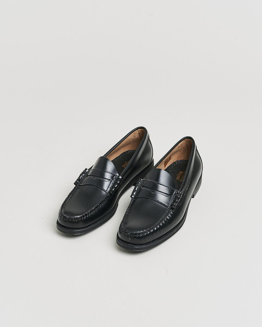 Herren | G.H. Bass Easy Weejuns Larson Penny Loafers Black Leather 43 | Pre-owned | G.H. Bass Easy Weejuns Larson Penny Loafers Black Leather 43