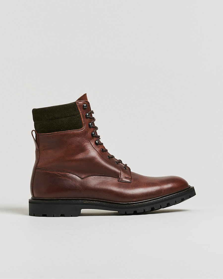 Herren | Pre-owned Schuhe | Pre-owned | Crockett & Jones Ross Boot Vibram Sole Chocolate Hurricane Hide UK10 - EU44,5