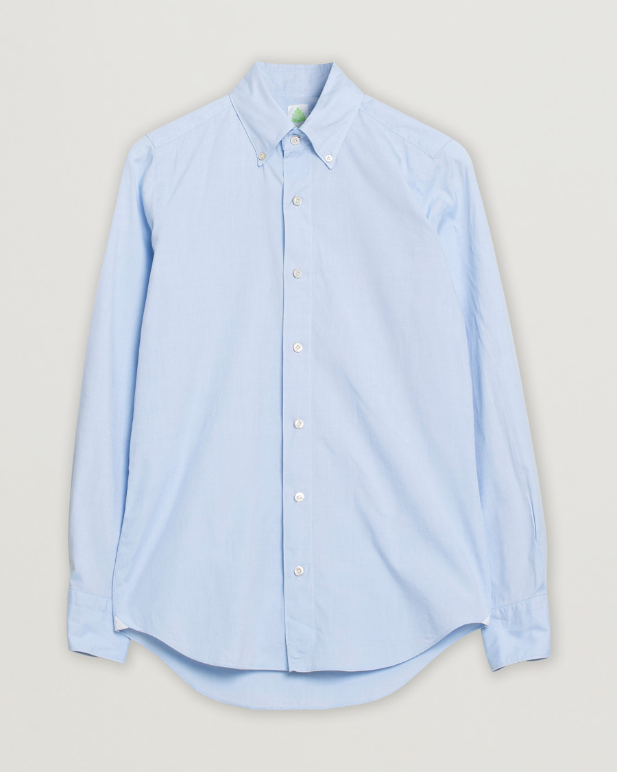 Herren | Hemden | Pre-owned | Finamore Napoli Tokyo Slim Fit Oxford Shirt Light Blue