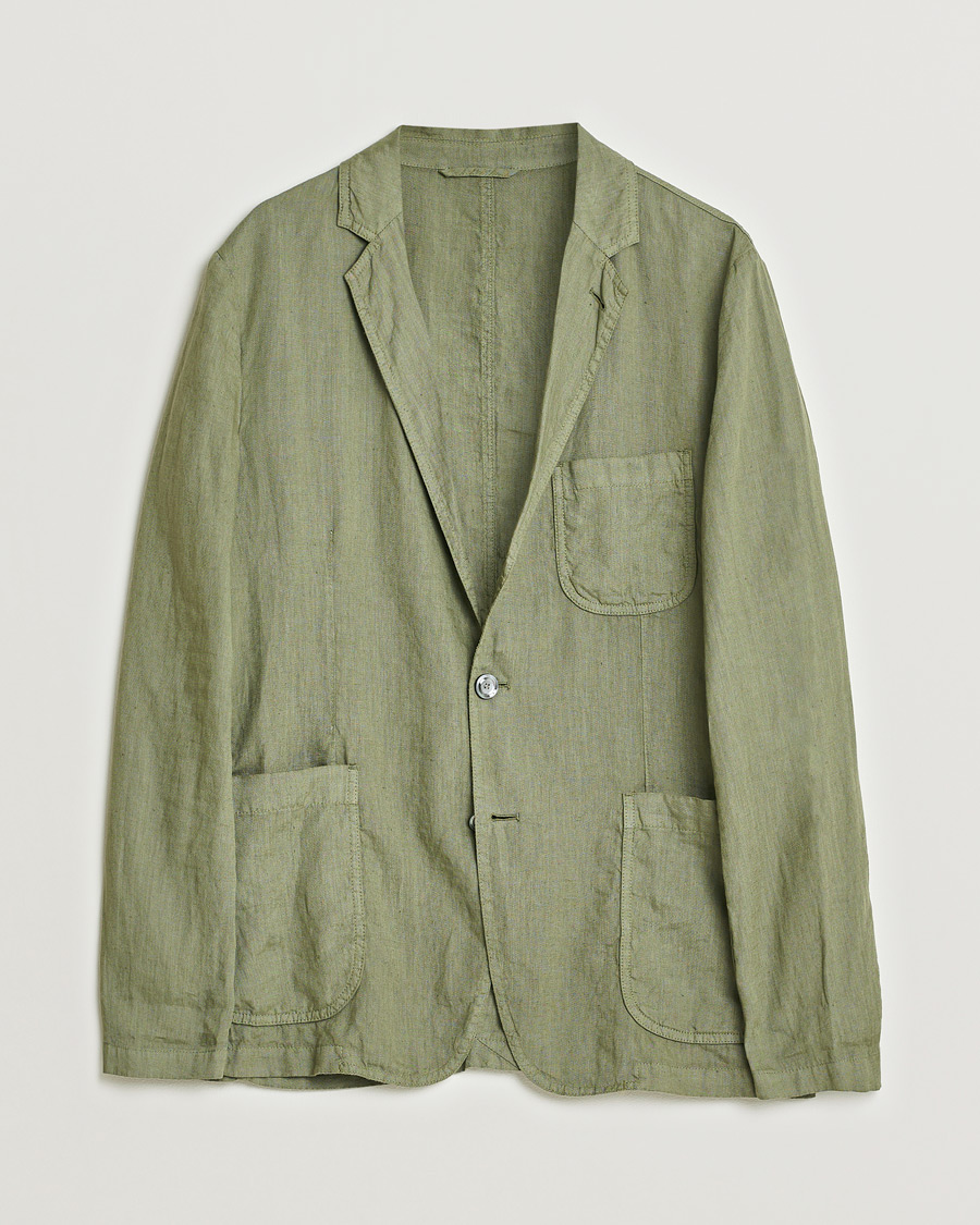 Herren | Sakkos | Pre-owned | Aspesi Samuraki Linen Blazer Military