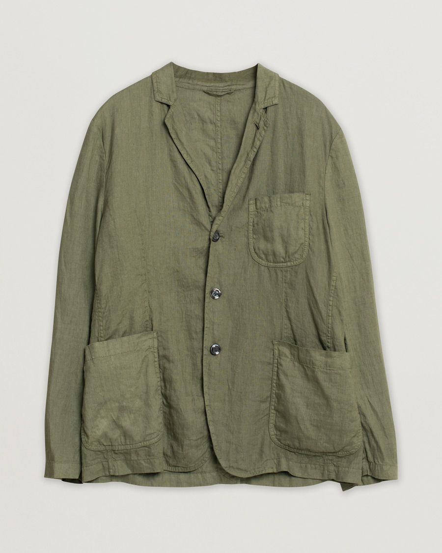 Herren | Sakkos | Pre-owned | Aspesi Samuraki Linen Blazer Military