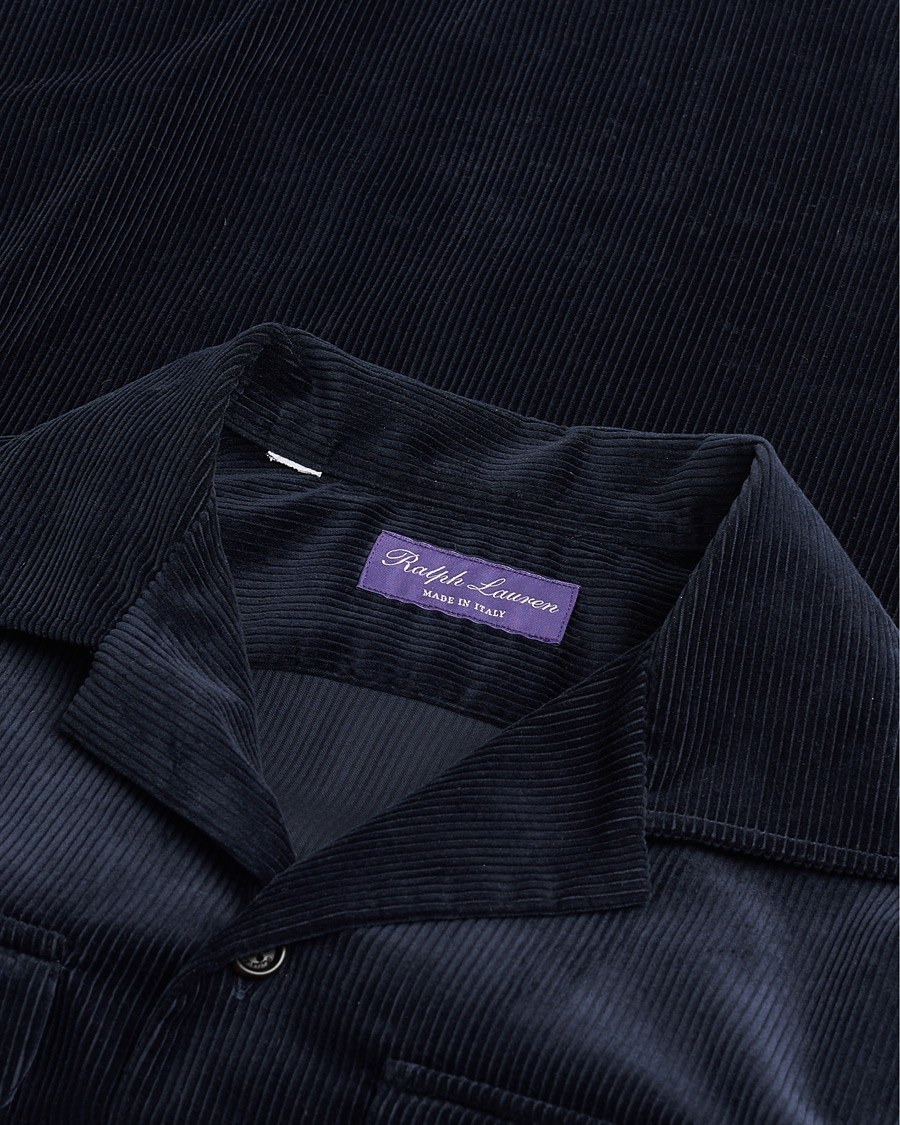 Herren | Pre-owned Hemden | Pre-owned | Ralph Lauren Purple Label Double Pocket Overshirt Classic Navy S