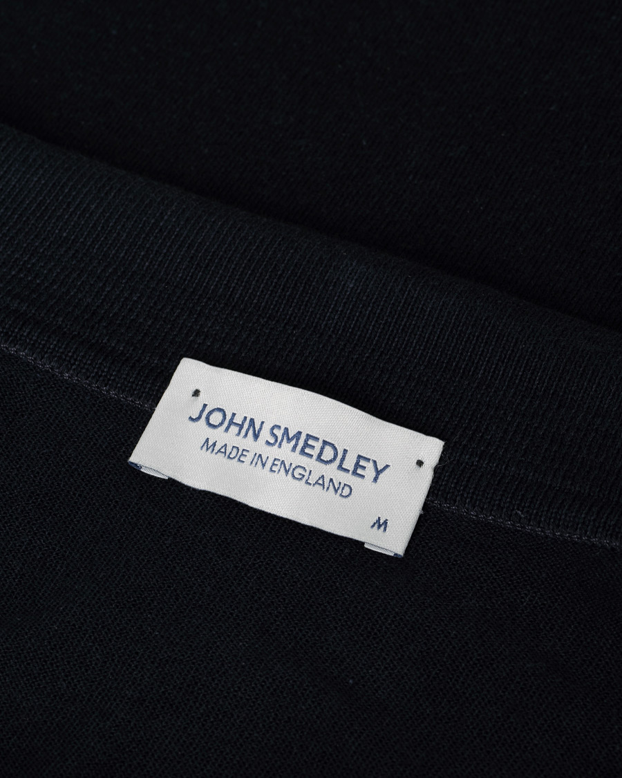 Herren | Poloshirts | Pre-owned | John Smedley Adrian Slim Fit Sea Island Polo Navy