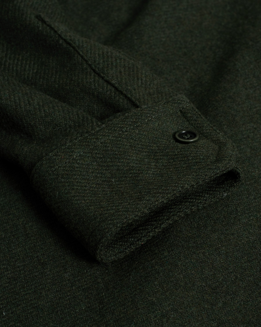 Herren | Hemden | Pre-owned | A.P.C. Basile Wool Shirt Jacket Olive