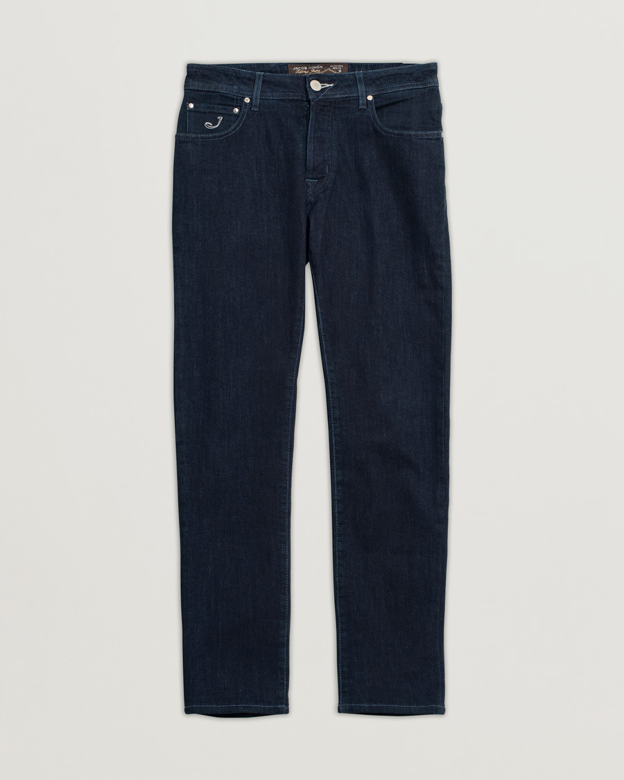 Herren | Jacob Cohën Bard 688 Slim Fit Stretch Jeans Dark Blue W31 | Pre-owned | Jacob Cohën Bard 688 Slim Fit Stretch Jeans Dark Blue W31
