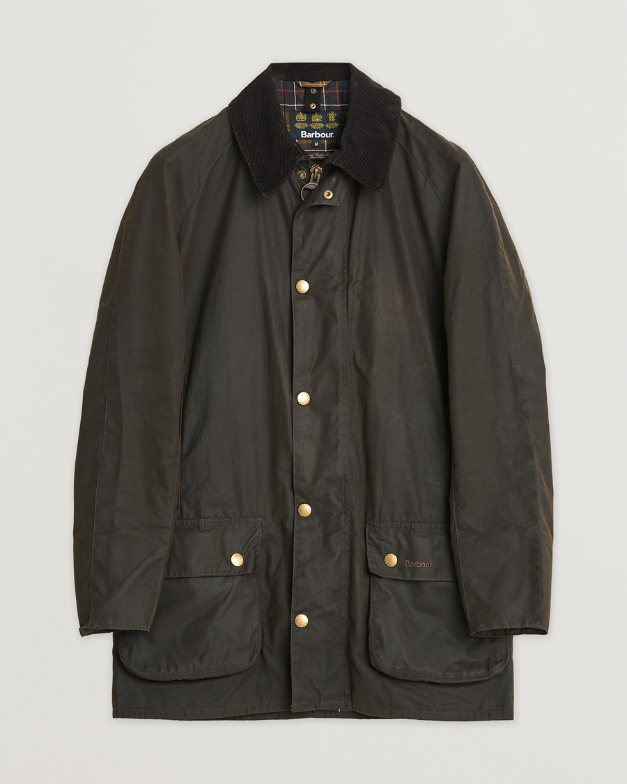 Herren | Barbour Lifestyle Beausby Waxed Jacket Olive | Pre-owned | Barbour Lifestyle Beausby Waxed Jacket Olive