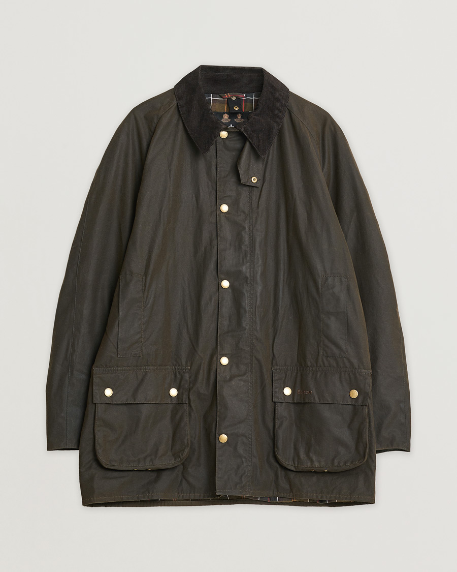 Herren | Barbour Lifestyle Beausby Waxed Jacket Olive | Pre-owned | Barbour Lifestyle Beausby Waxed Jacket Olive