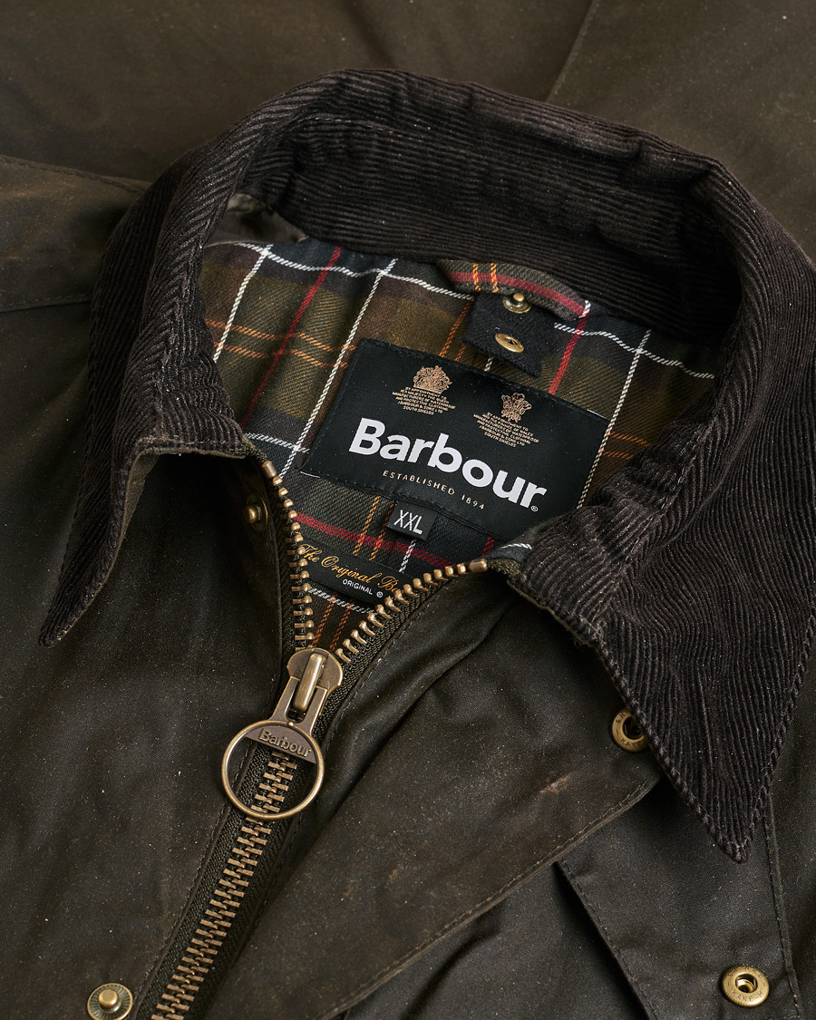 Herren | Barbour Lifestyle Beausby Waxed Jacket Olive | Pre-owned | Barbour Lifestyle Beausby Waxed Jacket Olive