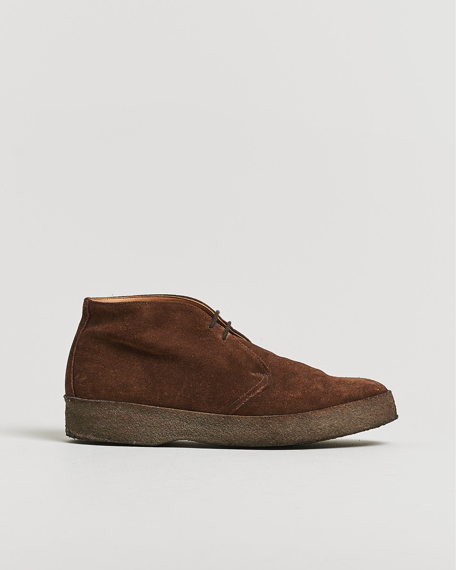 Herren | Pre-owned Schuhe | Pre-owned | Sanders Joel Chukka Boot Chocolate Suede UK8,5 - EU42,5