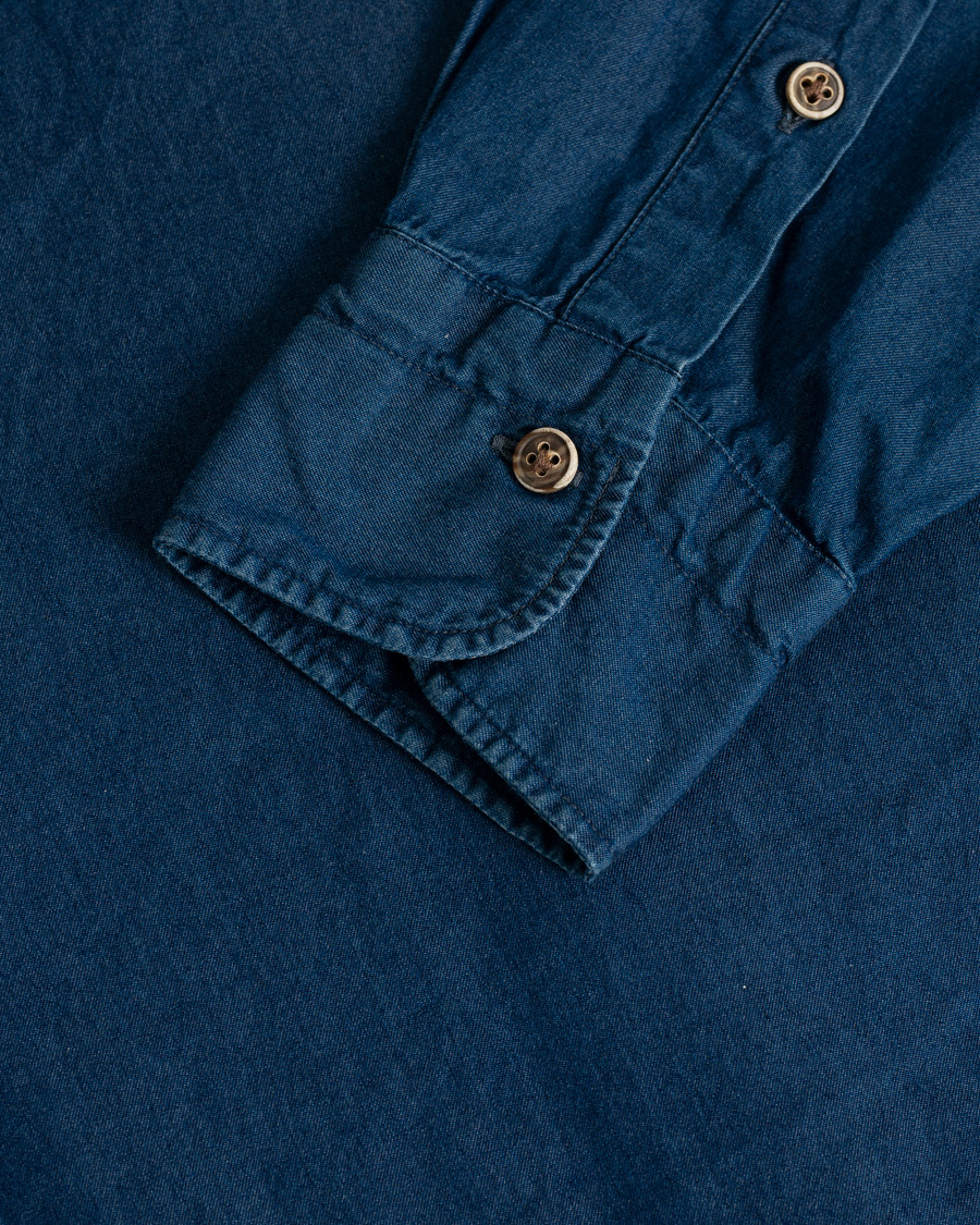 Herren | Hemden | Pre-owned | Barba Napoli Dandylife Denim Slim Fit Shirt Dark Blue 41 - L