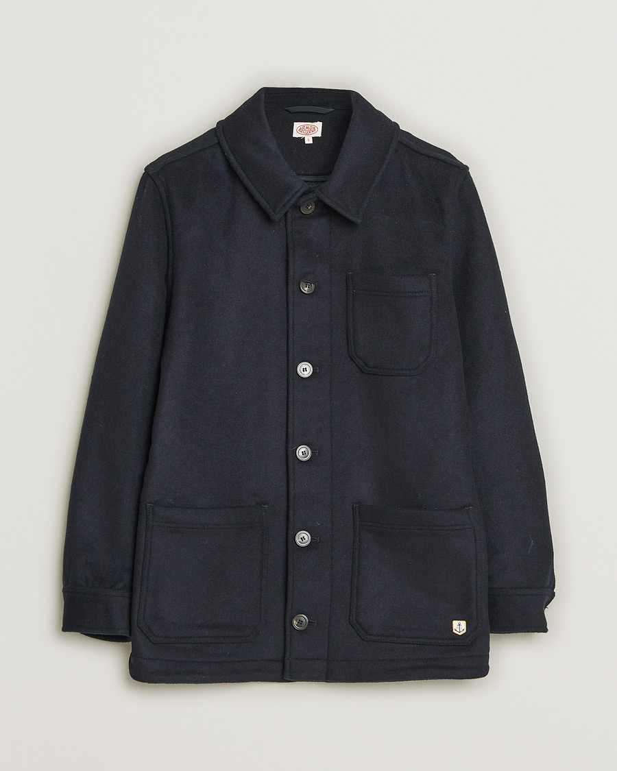 Herren | Jacken | Pre-owned | Armor-lux Veste Heriagte Wool Jacket Navy