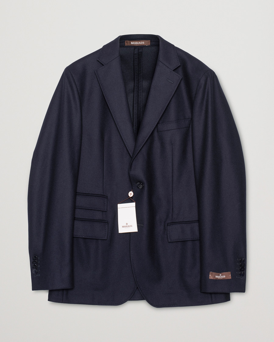 Herren | Pre-owned Sakkos | Pre-owned | Morris Heritage Keith Flannel Suit Blazer Navy