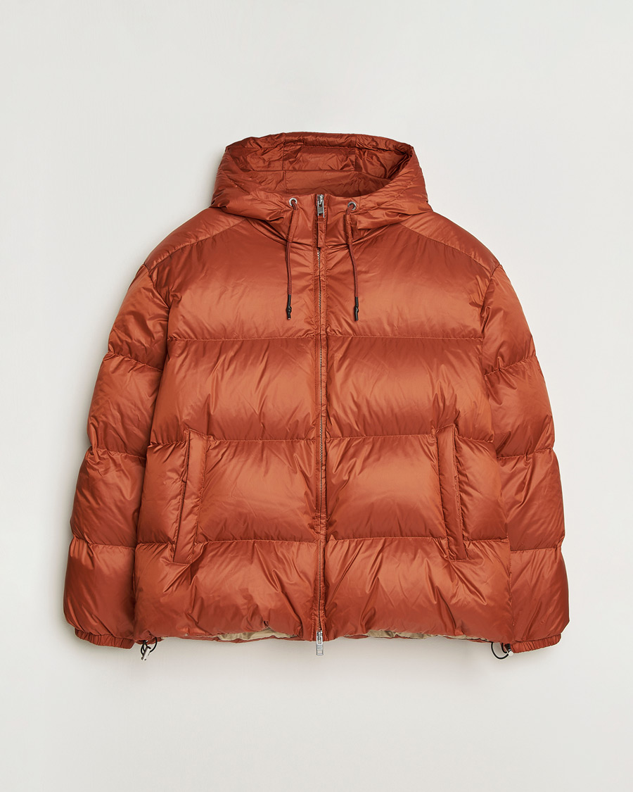 Herren | Pre-owned Jacken | Pre-owned | GANT Shiny Puffer Hooded Jacket Rust XL