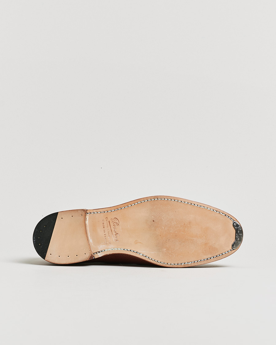 Herren | Pre-owned Rahmengenähte Schuhe | Pre-owned | Paraboot Grained Leather Derby Brown UK7,5 - EU41,5