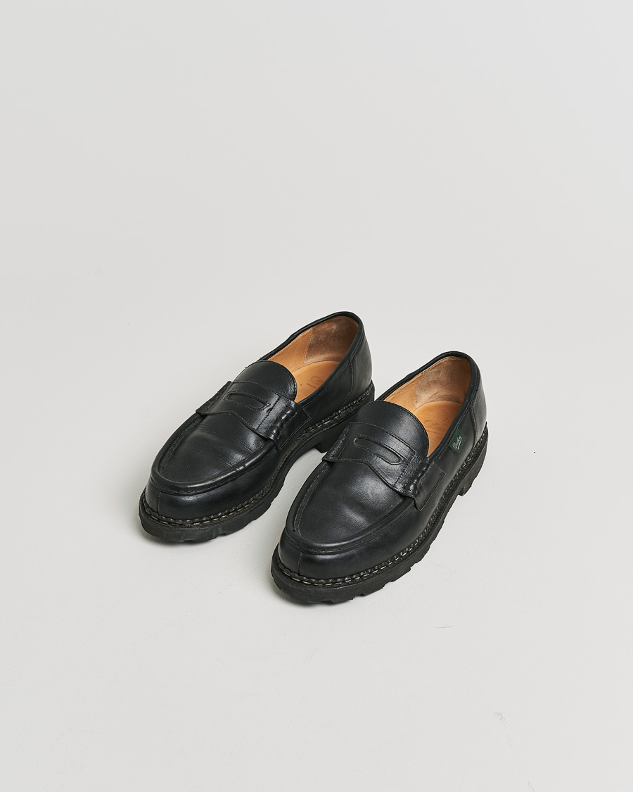 Herren | Pre-owned Rahmengenähte Schuhe | Pre-owned | Paraboot Reims Loafer Black UK9 - EU43