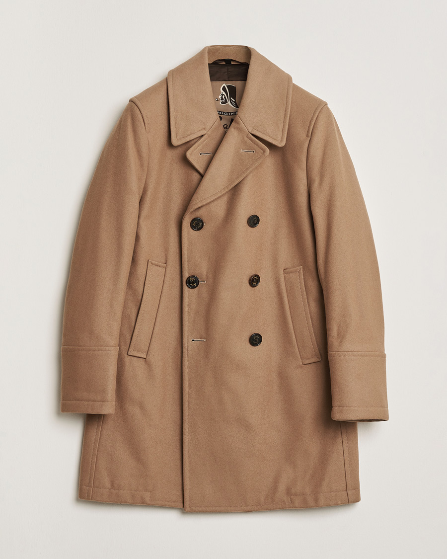 Herren | Pre-owned Jacken | Pre-owned | Sealup Genova Wool Peacoat Camel 50