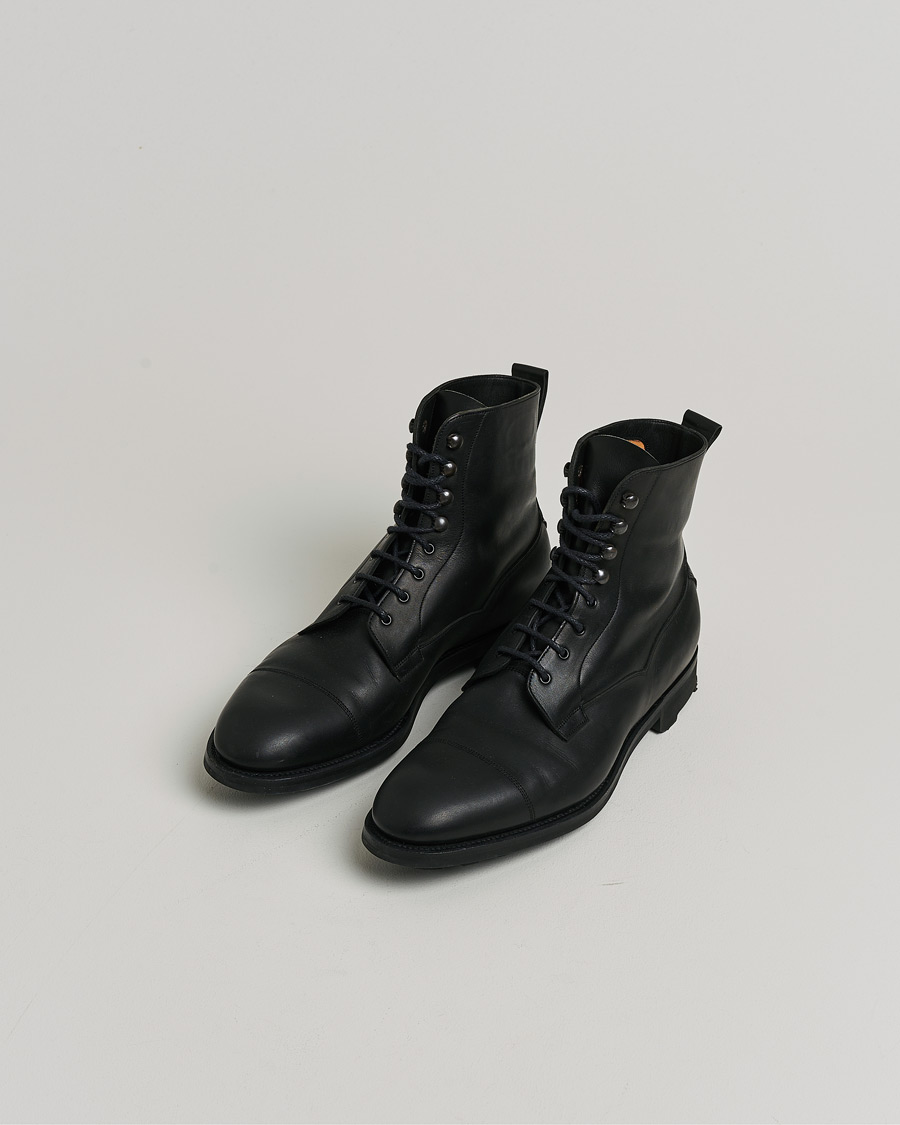 Herren | Pre-owned Schuhe | Pre-owned | Edward Green Galway Ridgeway Boot Black Delapré