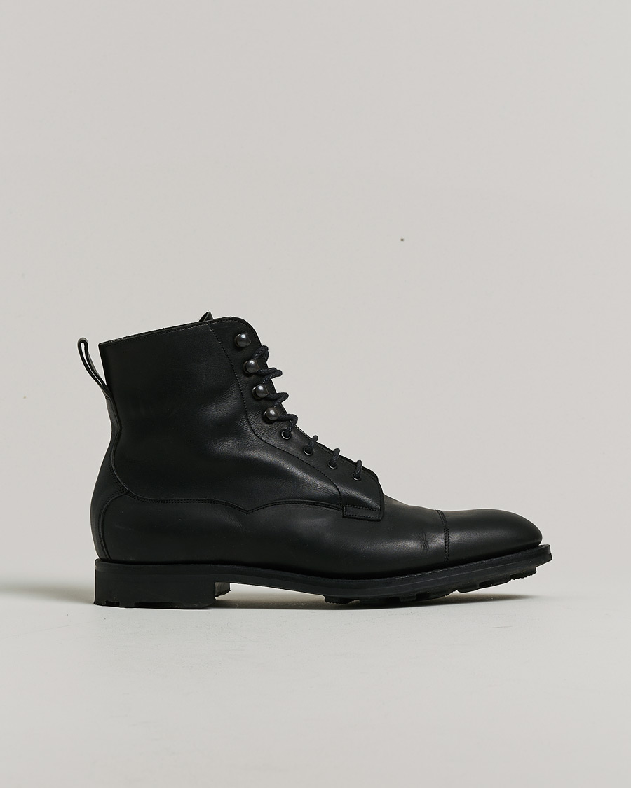 Herren | Pre-owned Schuhe | Pre-owned | Edward Green Galway Ridgeway Boot Black Delapré