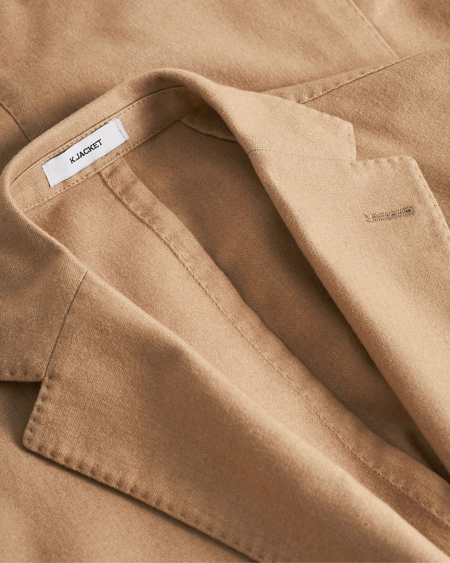 Herren | Sakkos | Pre-owned | Boglioli K Jacket Dyed Flannel Blazer Beige