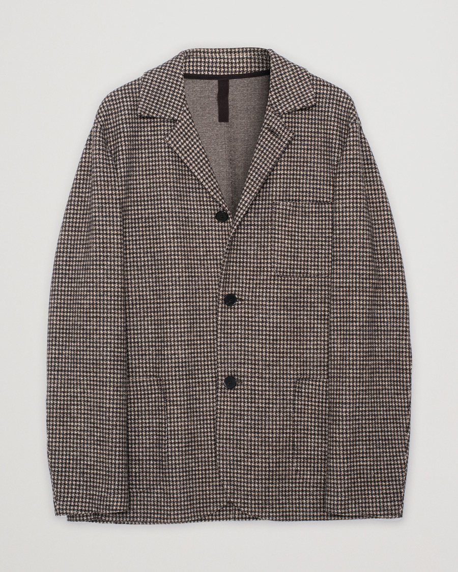 Herren | Sakkos | Pre-owned | Harris Wharf London Dropped Shoulder Houndstooth Jacket Beige
