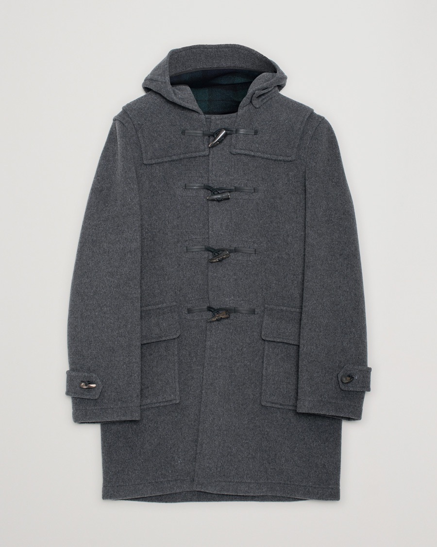 Herren | Jacken | Pre-owned | Gloverall Morris Duffle Coat Grey/Blackwatch