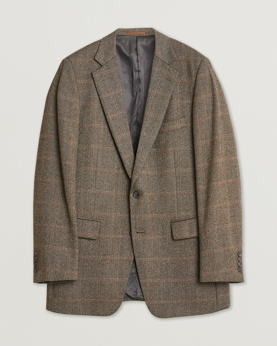 Herren | Pre-owned Sakkos | Pre-owned | Gieves & Hawkes Cashmere Blend Blazer Brown 50