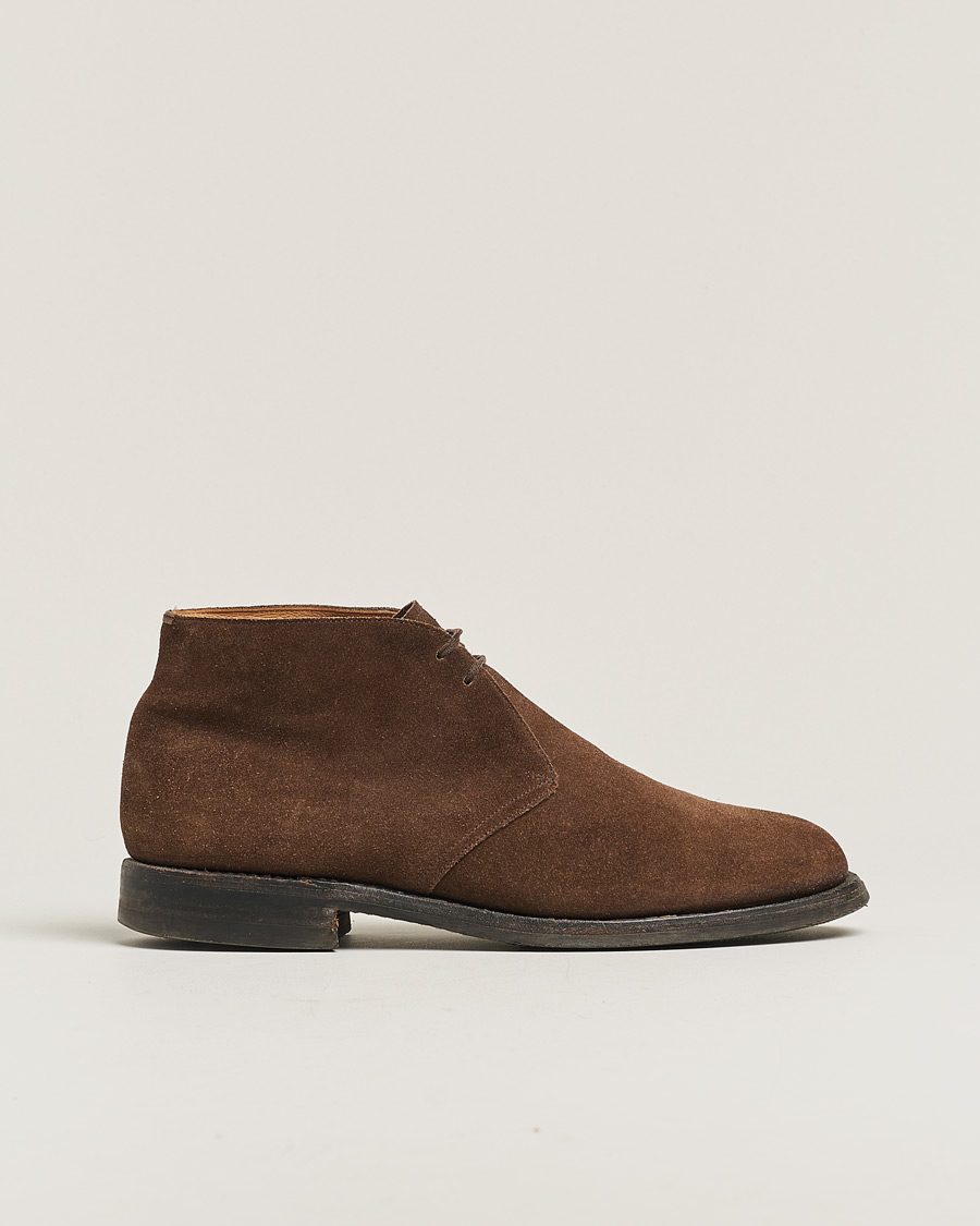 Herren | Boots | Pre-owned | Church's Ryder Desert Boots Dark Brown Suede