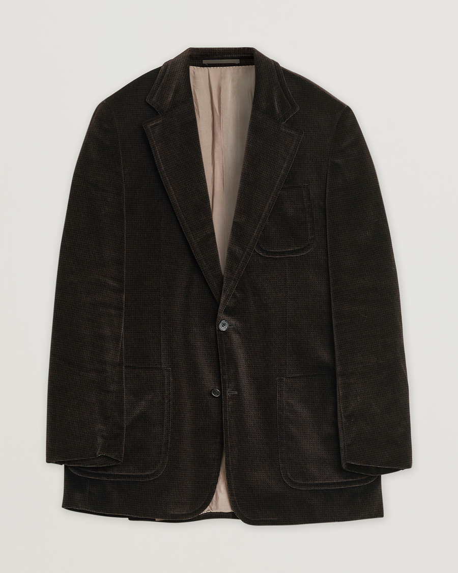 Herren | BOSS Velvet Blazer Brown 50 | Pre-owned | BOSS Velvet Blazer Brown 50
