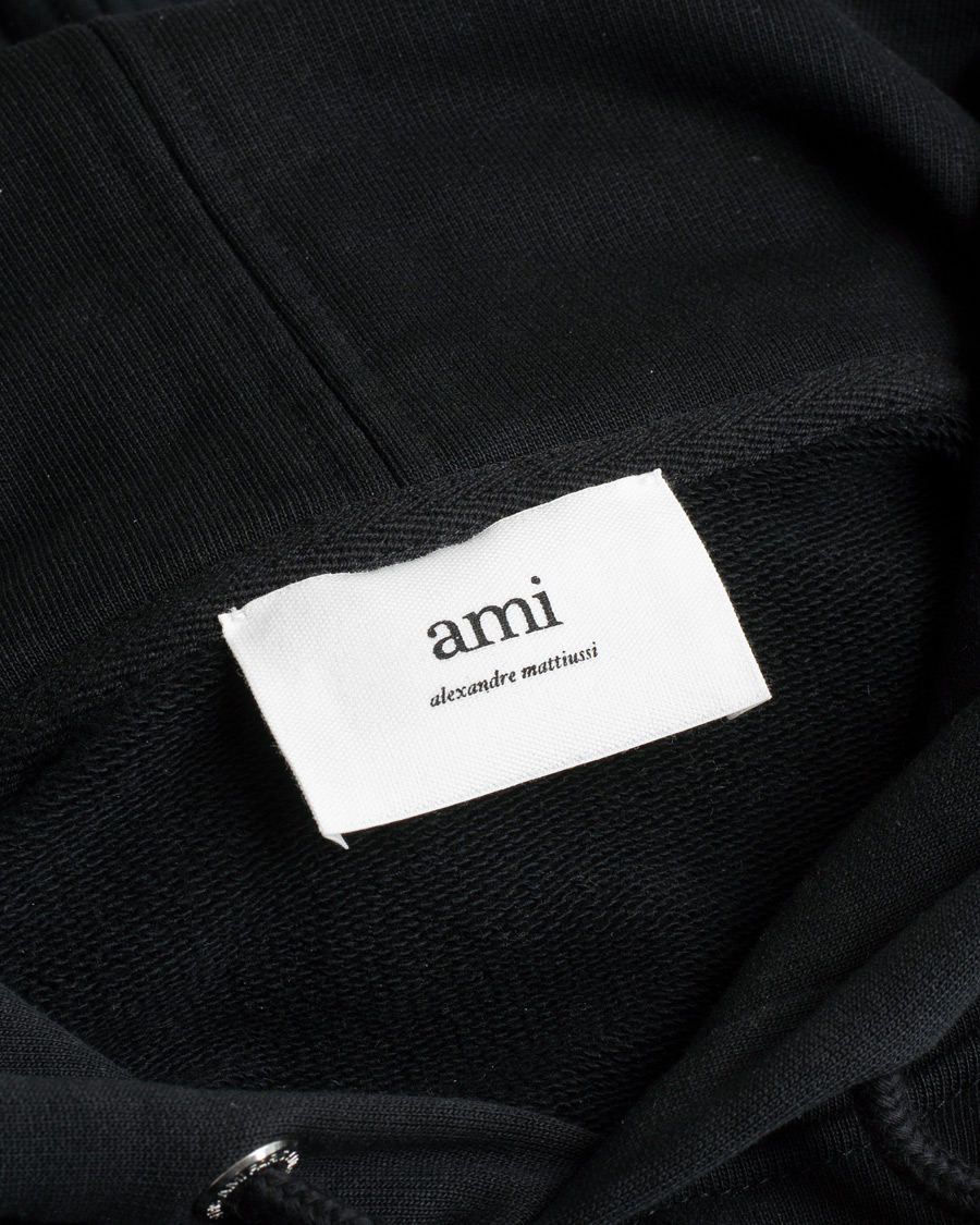 Herren | Pullover | Pre-owned | AMI Heart Logo Hoodie Black