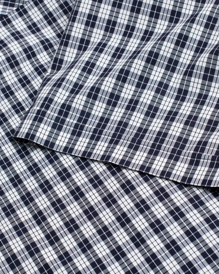 Herren | AMI Boxy Fit Short Sleeve Shirt Navy Check | Pre-owned | AMI Boxy Fit Short Sleeve Shirt Navy Check