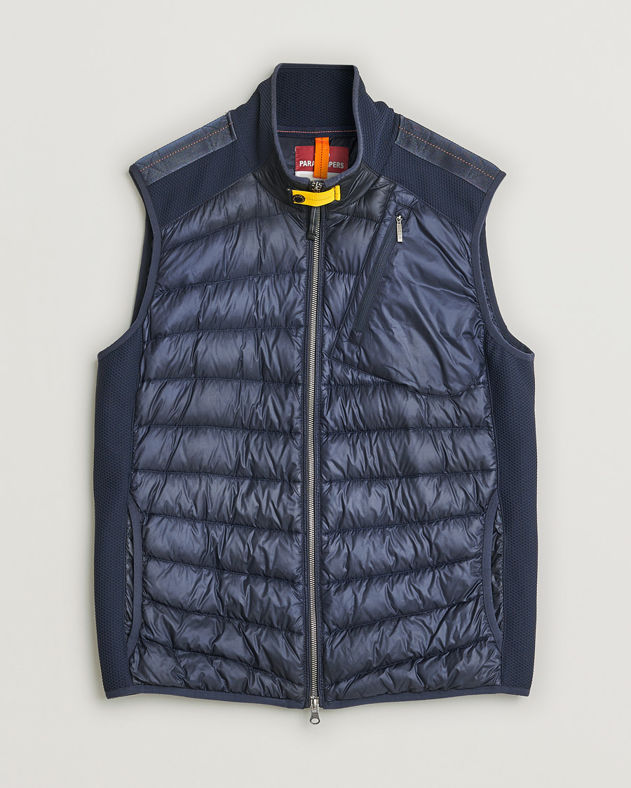 Herren | Parajumpers Zavier Hybrid Vest Navy | Pre-owned | Parajumpers Zavier Hybrid Vest Navy