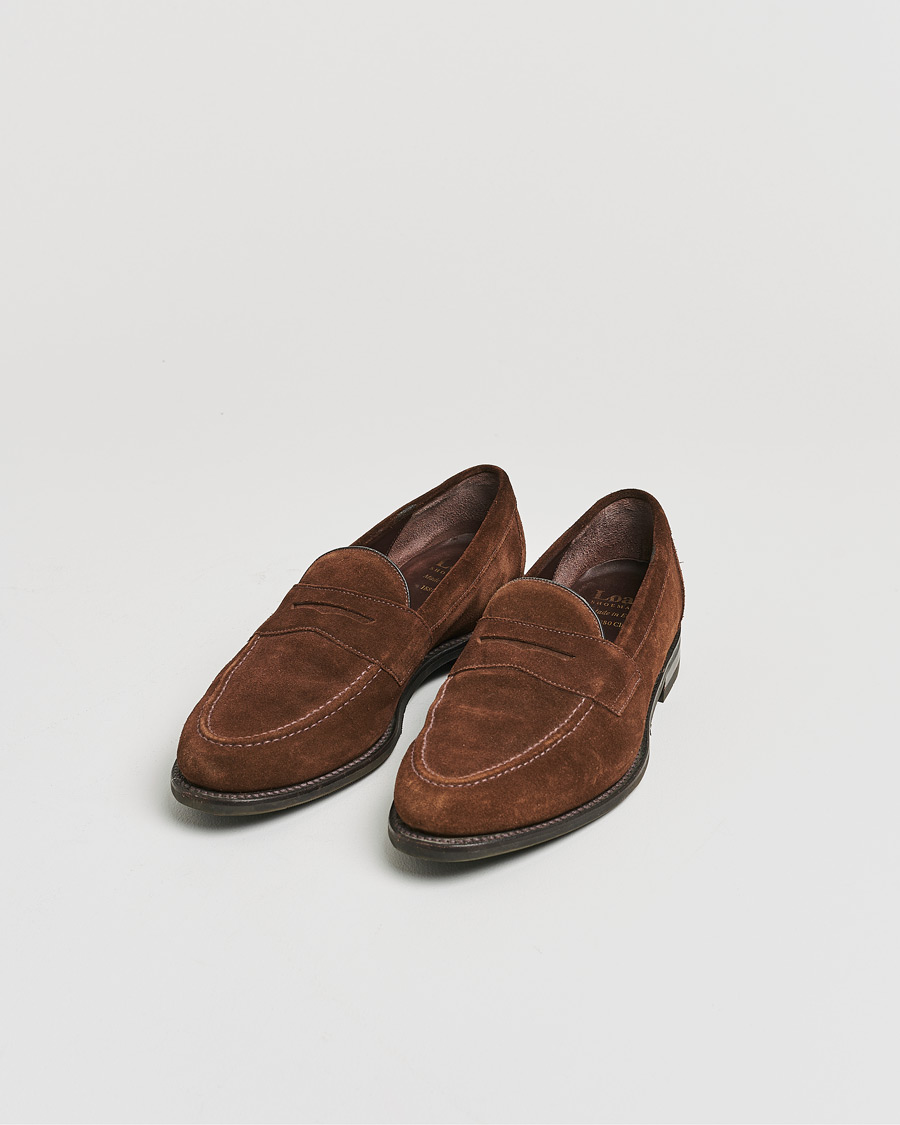 Herren | Loake 1880 Grant Shadow Sole Brown Suede | Pre-owned | Loake 1880 Grant Shadow Sole Brown Suede