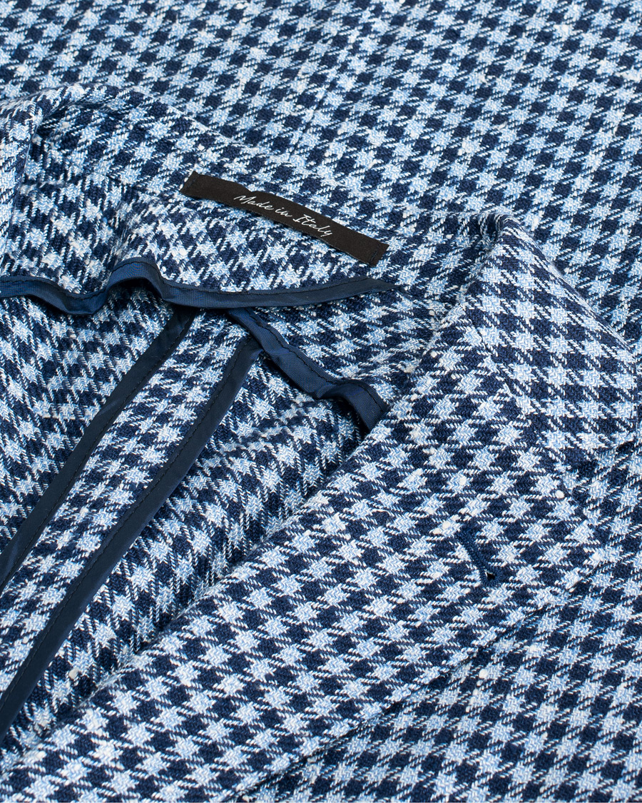 Herren | Pre-owned Sakkos | Pre-owned | Rose & Born Silk/Linen/Cotton Blazer Blue 48