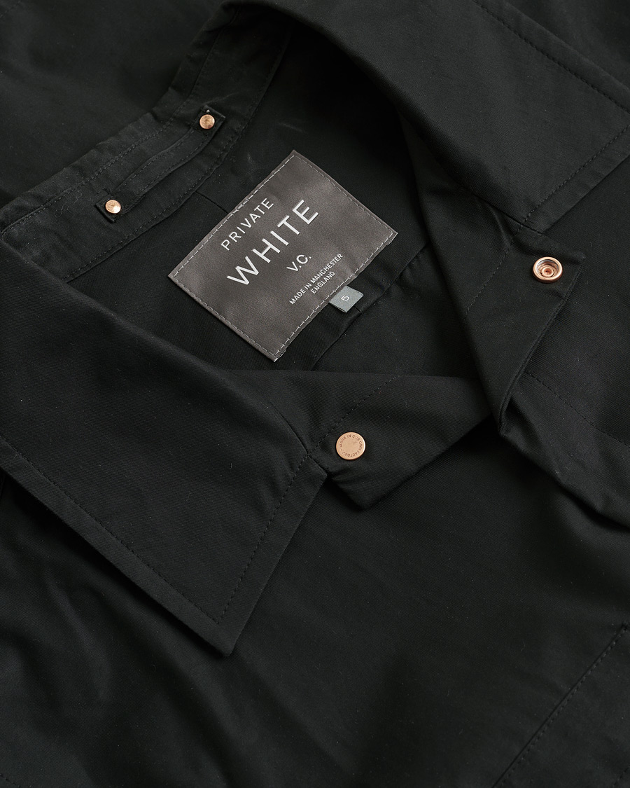 Herren | Private White V.C. Overshirt Black 5 - L | Pre-owned | Private White V.C. Overshirt Black 5 - L