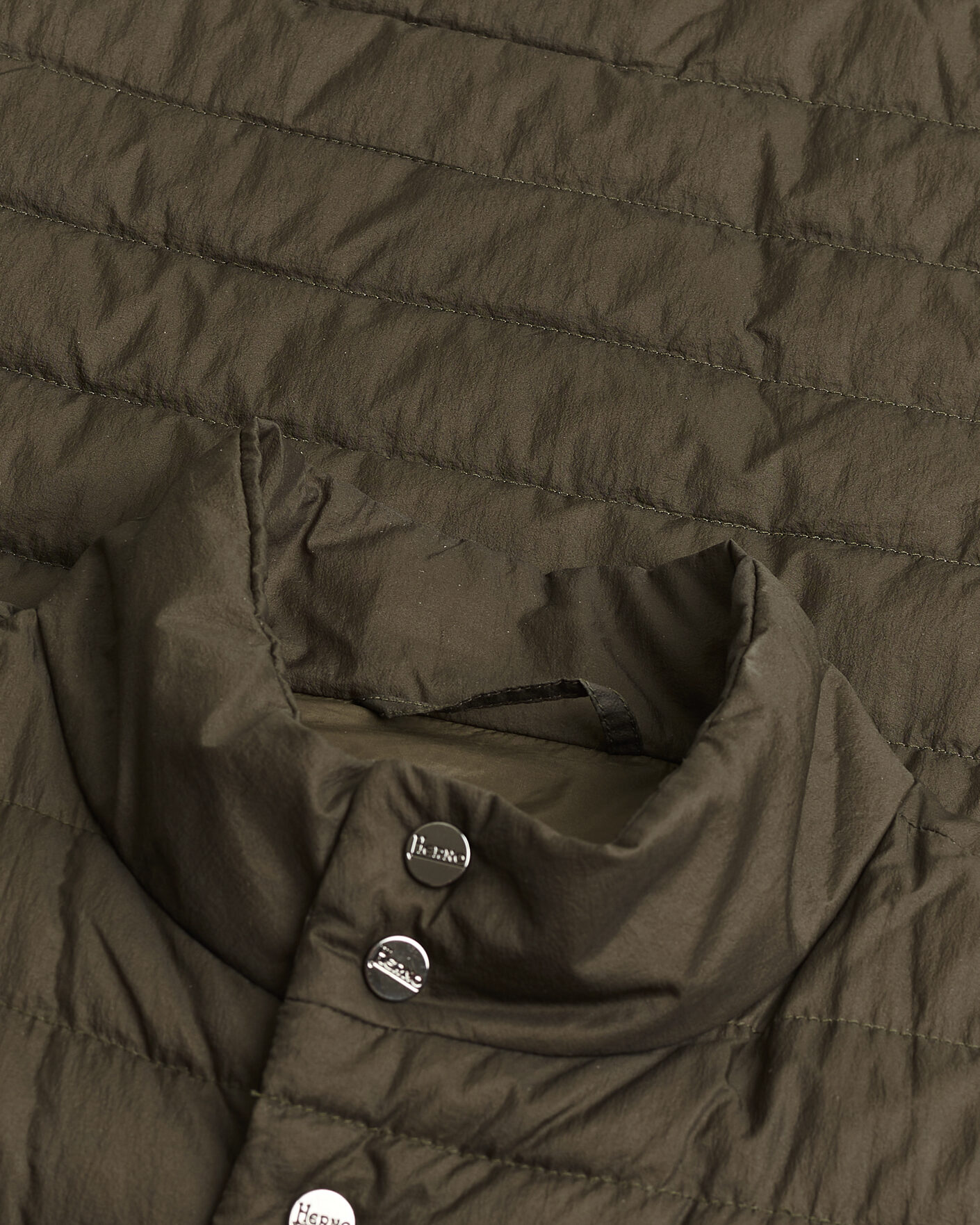 Herren | Pre-owned Jacken | Pre-owned | Herno Nylon Jacket Dark Olive 48