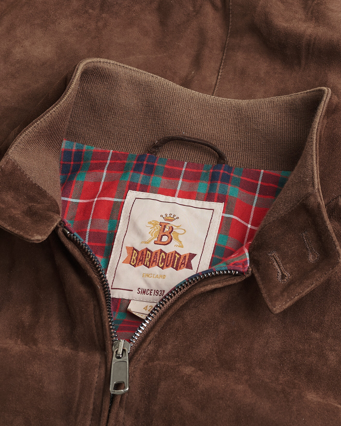 Herren | Pre-owned Jacken | Pre-owned | Baracuta G9 Suede Jacket Chocolate UK42 - EU52