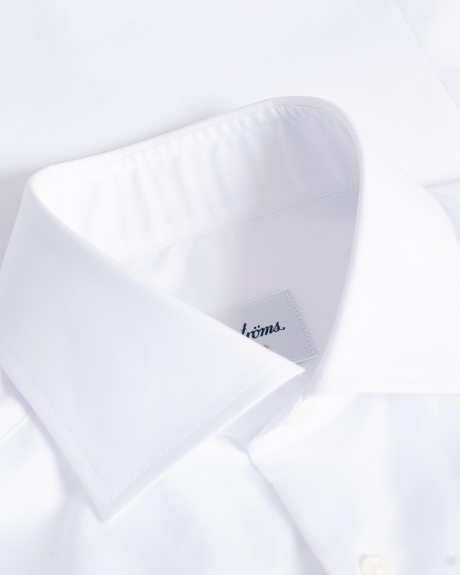 Herren | Hemden | Pre-owned | Stenströms Superslim Double Cuff Cotton Shirt White 36 - S
