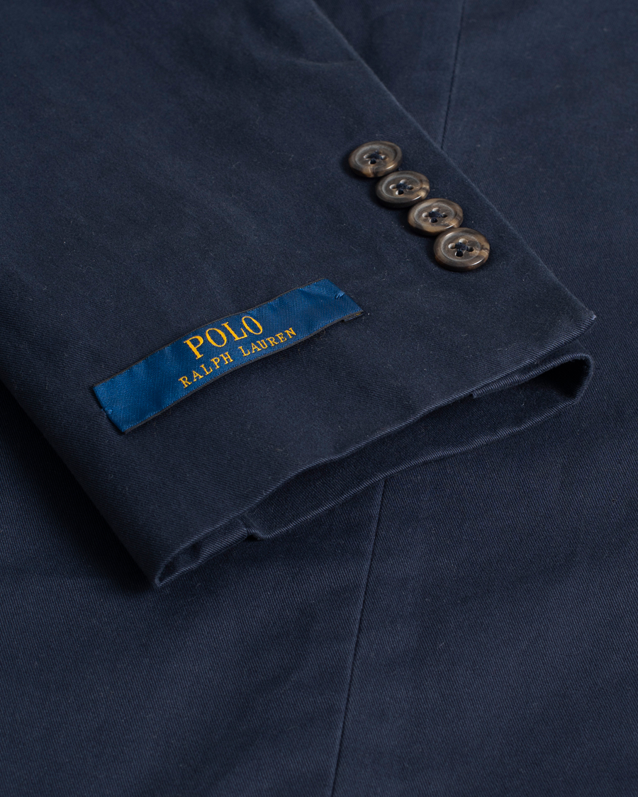 Herren | Sakkos | Pre-owned | Polo Ralph Lauren Cotton Stretch Sportcoat Nautical Ink