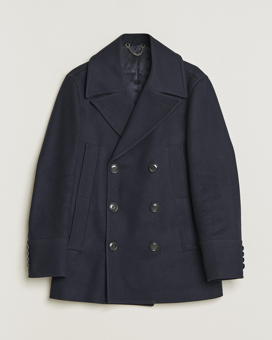 Herren | Jacken | Pre-owned | Tiger of Sweden Peacoat Wool Navy 48