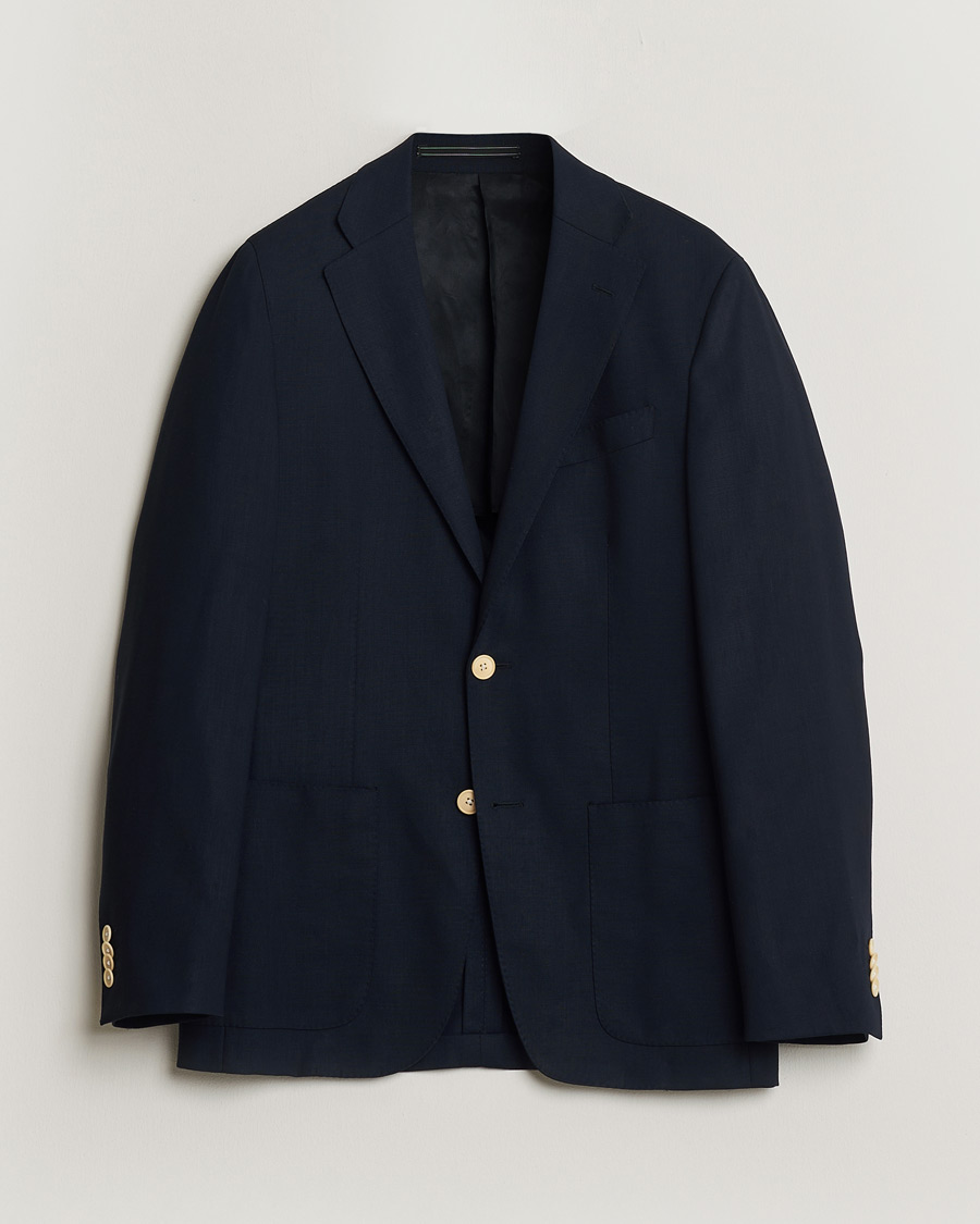 Herren | Pre-owned Sakkos | Pre-owned | Corneliani Wool Hopsack Blazer Navy 48