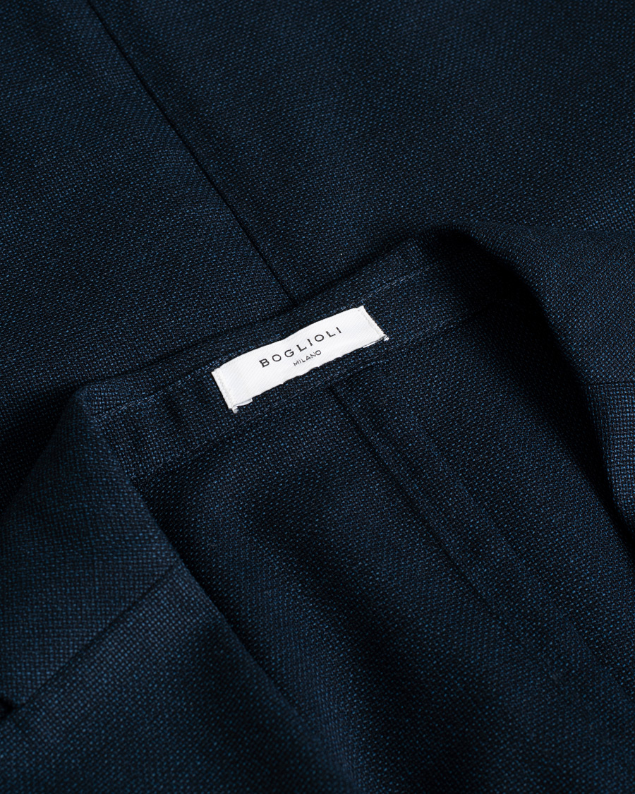 Herren | Sakkos | Pre-owned | Boglioli K Jacket Wool Hopsack Blazer Navy