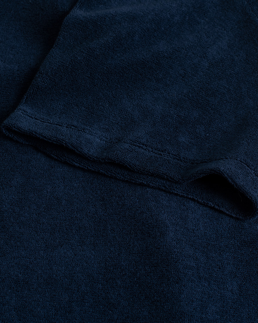 Herren | Poloshirts | Pre-owned | Ermenegildo Zegna Short Sleeve Terry Piquet Navy XL