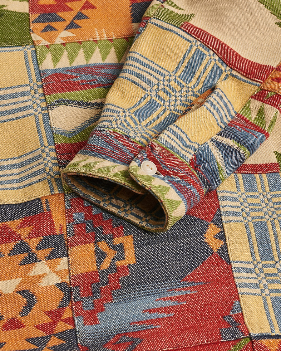 Herren | Hemden | Pre-owned | RRL Matlock Patchwork Workshirt Red/Multi M